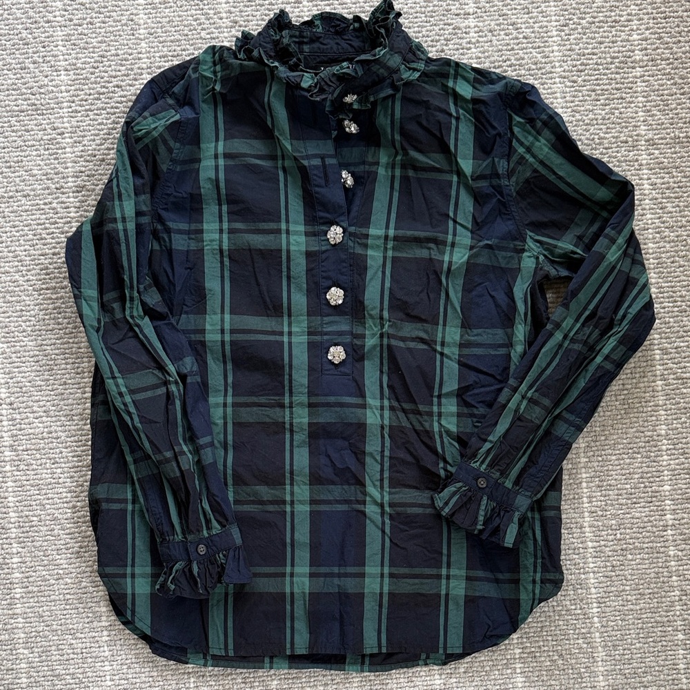 J. Crew Women’s Size 6 plaid shirt